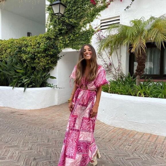 Zara Patchwork Print Dress New - Picture 3 of 11